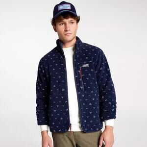 Alpine Design Men's Sherpa Full Zip Fleece, XL, Deep Navy Birds Eye $98 MSRP
